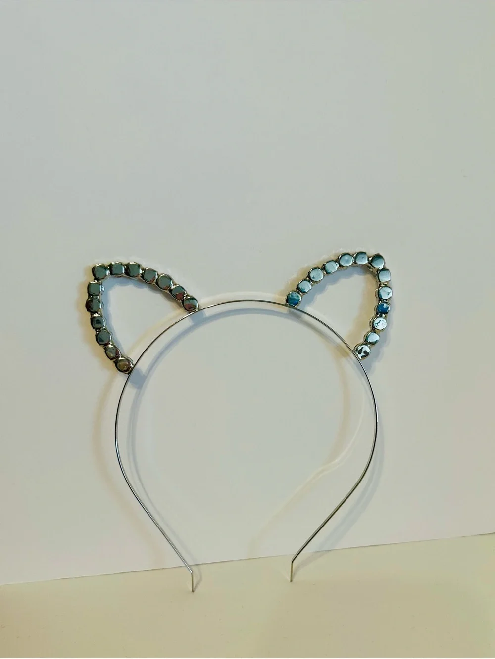 Sparkling Rhinestone Cat Ear Headband